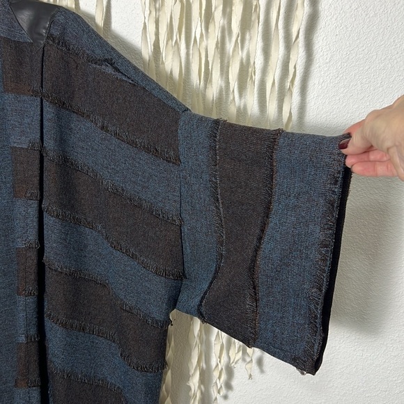 IC by Connie K Blue and Brown Kimono Size M - Picture 6 of 10